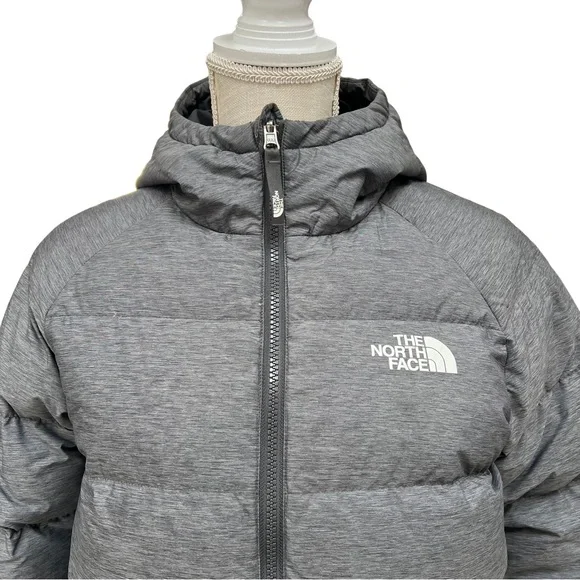 The North Face Kids Charcoal and Black Reversible Puffer Jacket - Picture 2 of 12